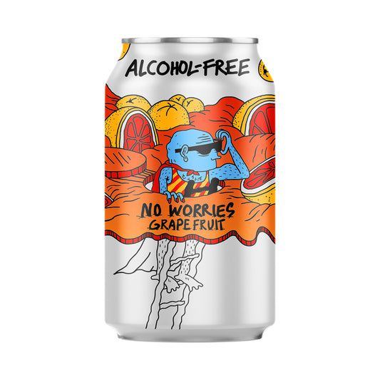 Lervig No Worries Grapefruit IPA Non-Alcoholic 330ml
