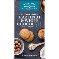 West Cork Biscuit Co. Hazelnut & White Chocolate 195g